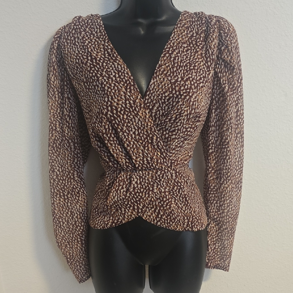 Express Burgundy Blouse